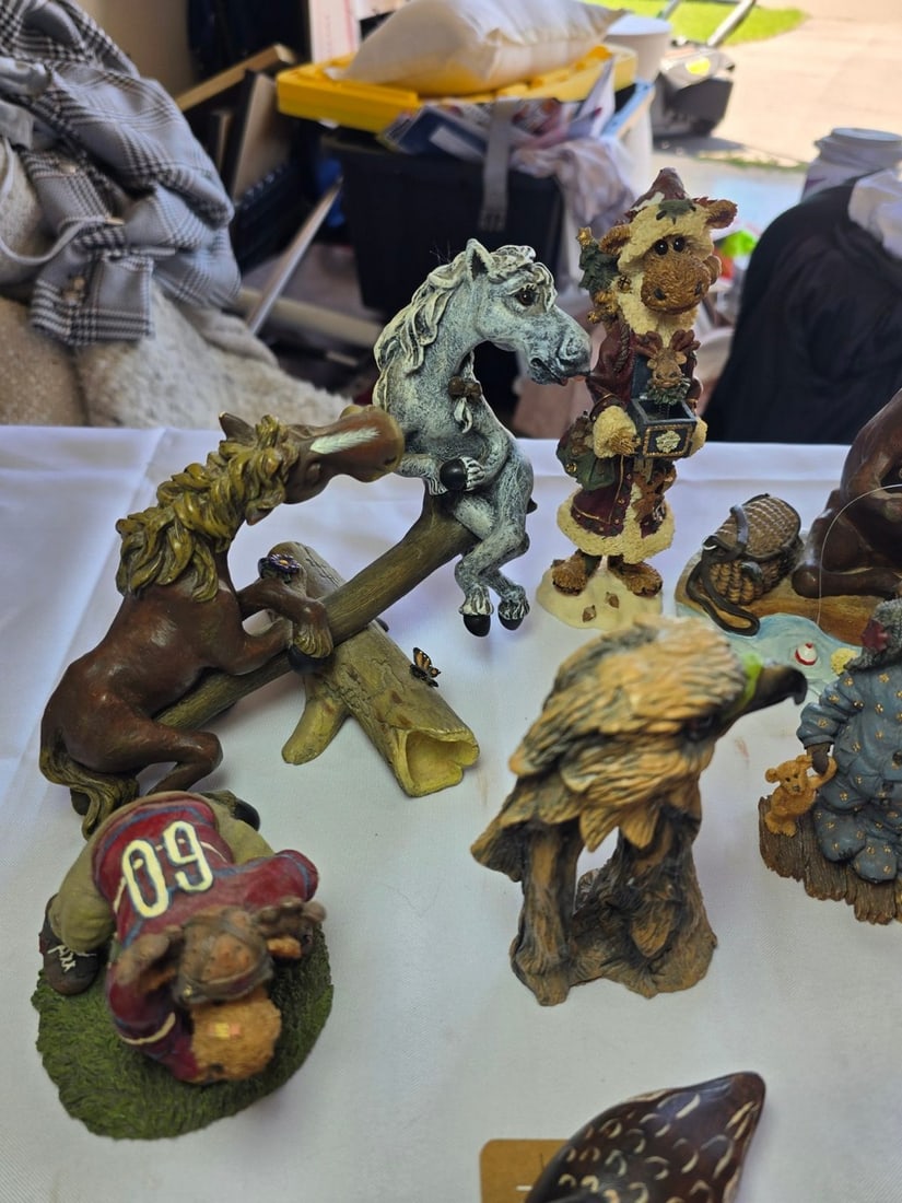 Collection of Decorative Figurines and Display Stands - 2