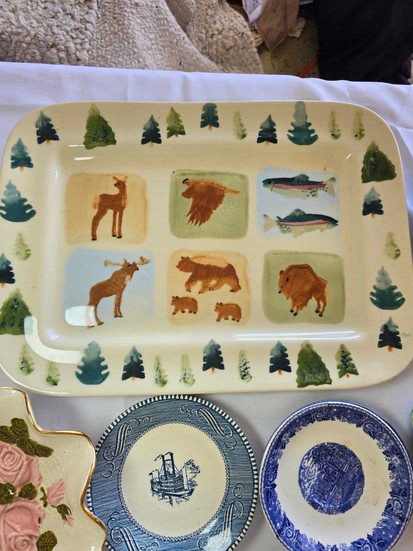 Collection of Assorted Decorative Plates and Trays - 2