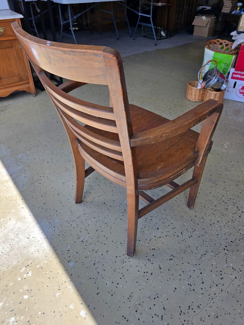 Vintage Wooden Armchair - 2