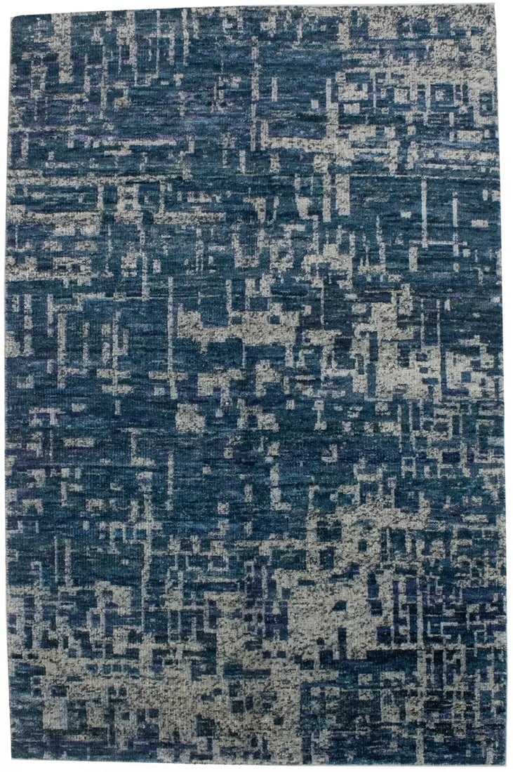 Multicolored Geometric 5X8 Indo-Gabbeh Modern Rug - 2