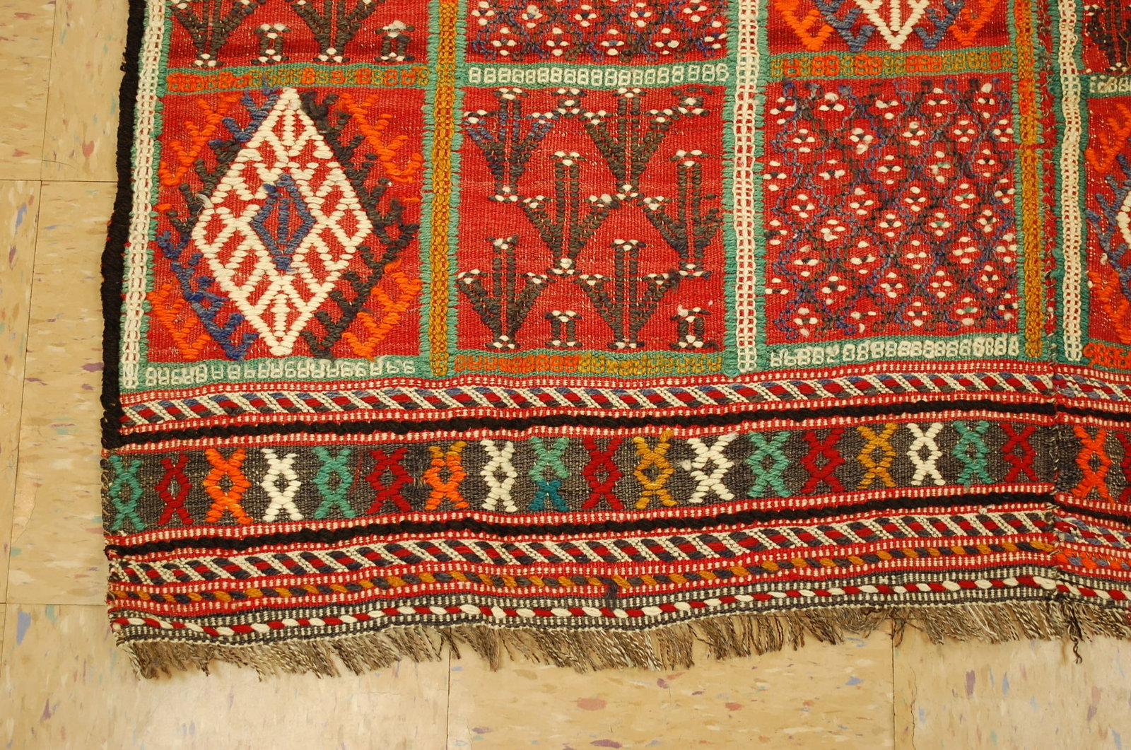 CAUCASIAN SOUMAK KILIM RUG 4'6" x 7'6" - 4