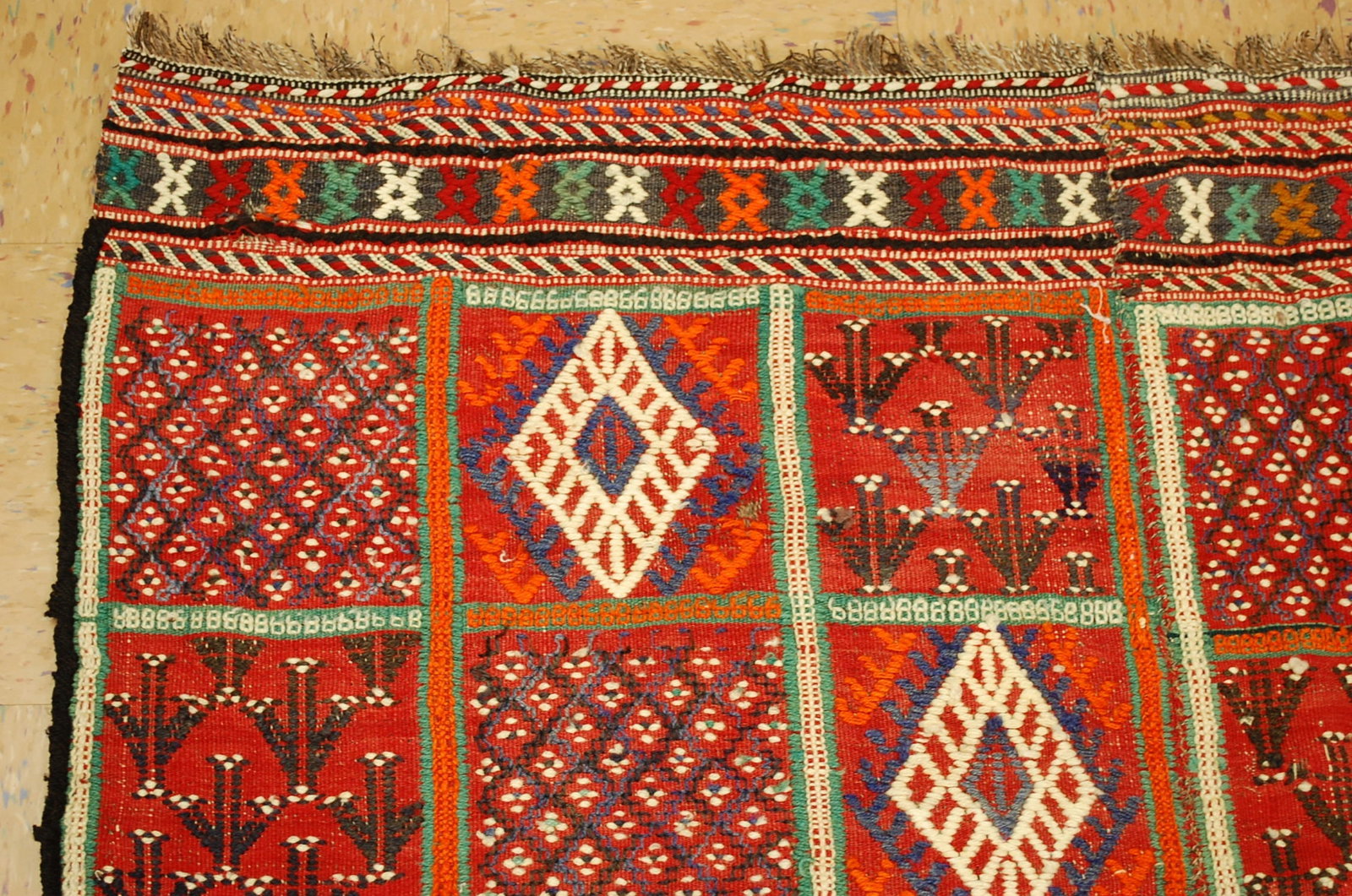 CAUCASIAN SOUMAK KILIM RUG 4'6" x 7'6" - 5