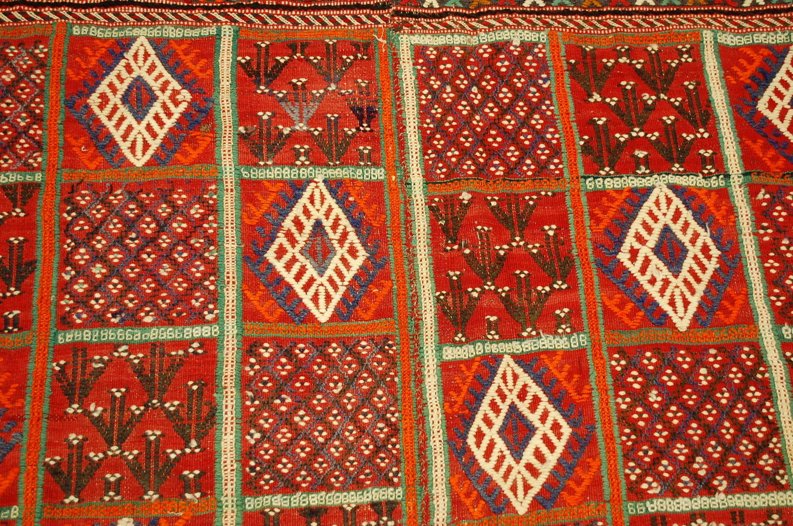 CAUCASIAN SOUMAK KILIM RUG 4'6" x 7'6" - 7