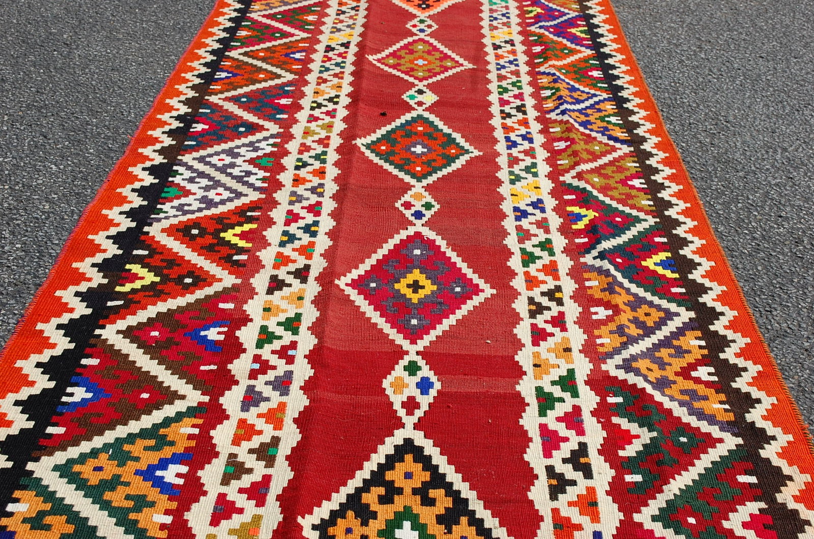 Persain SHRAZ KILIM RUG 3' 9" x 28' - 8