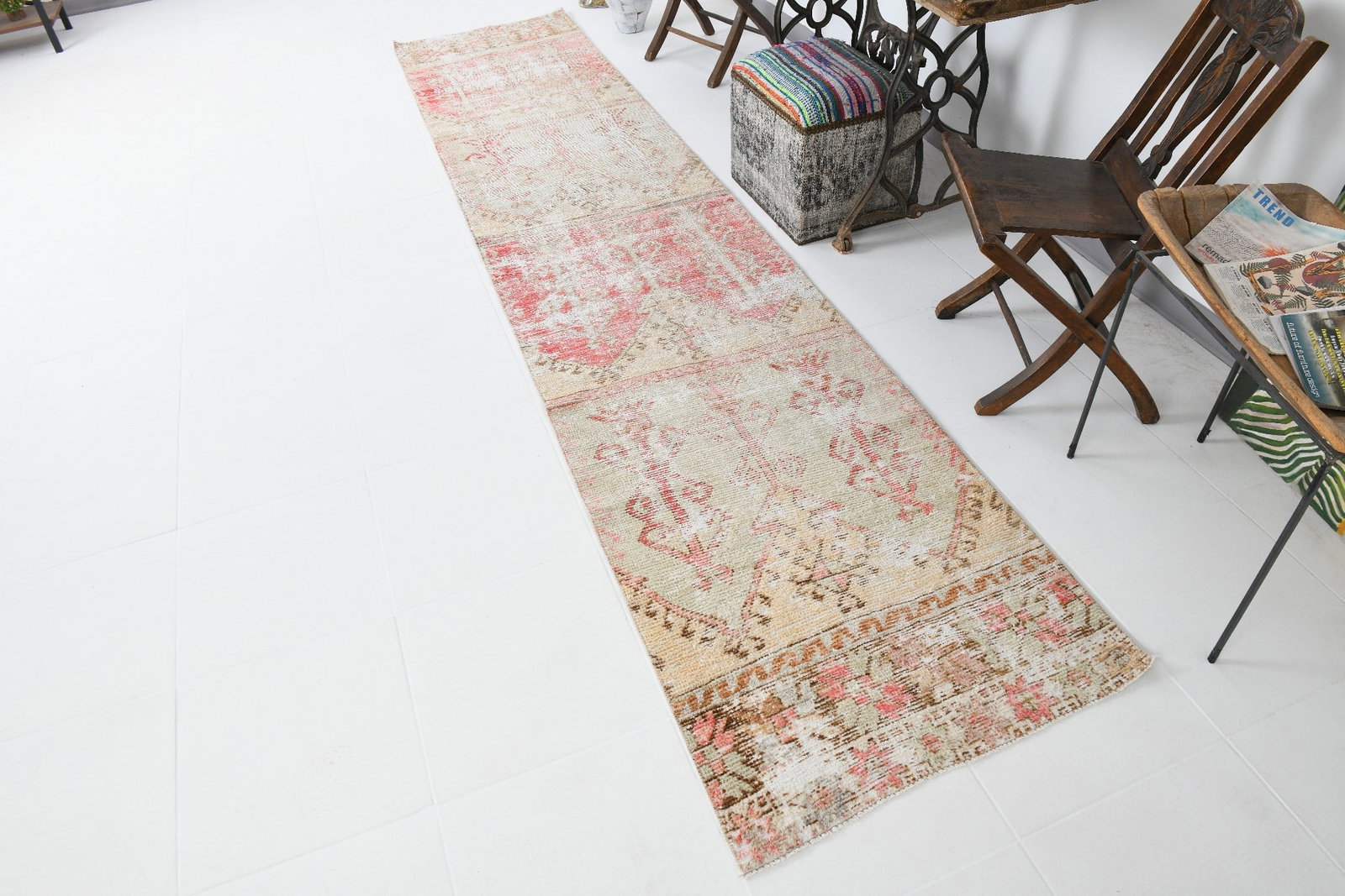 2'7'' x 12'2'' Turkish Handmade Kilim Rug - 18998 - 6