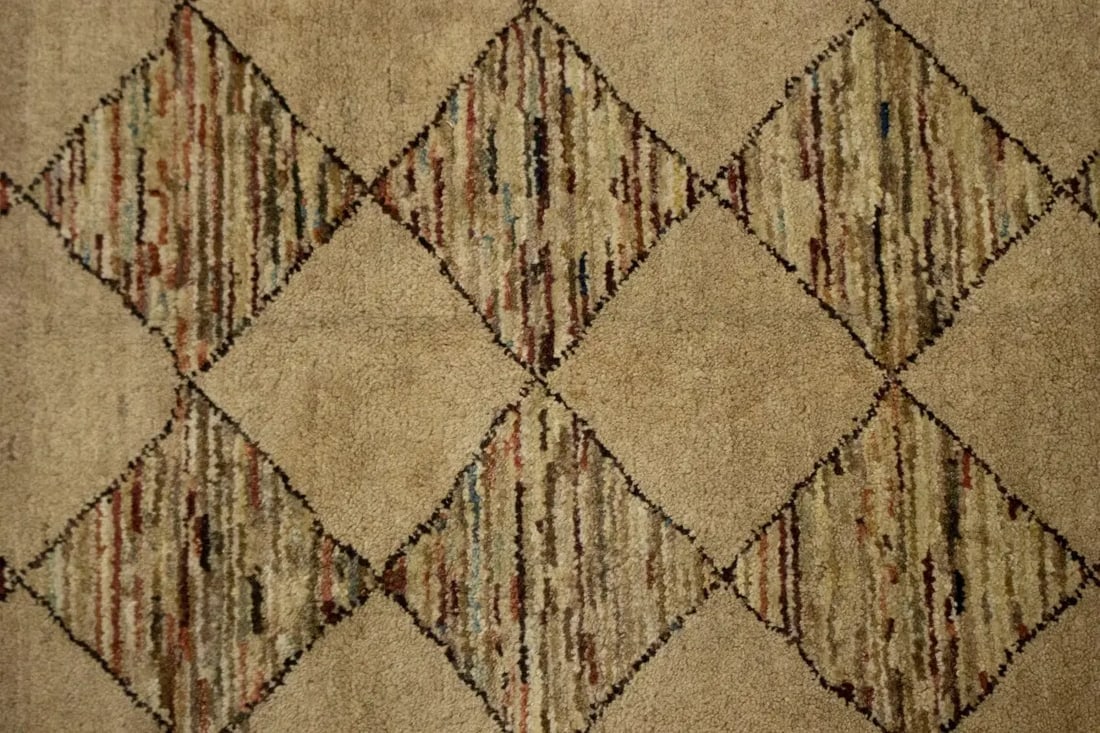 Beige Tribal 4X6 Gabbeh Chobi Peshawar Persian Rug - 7