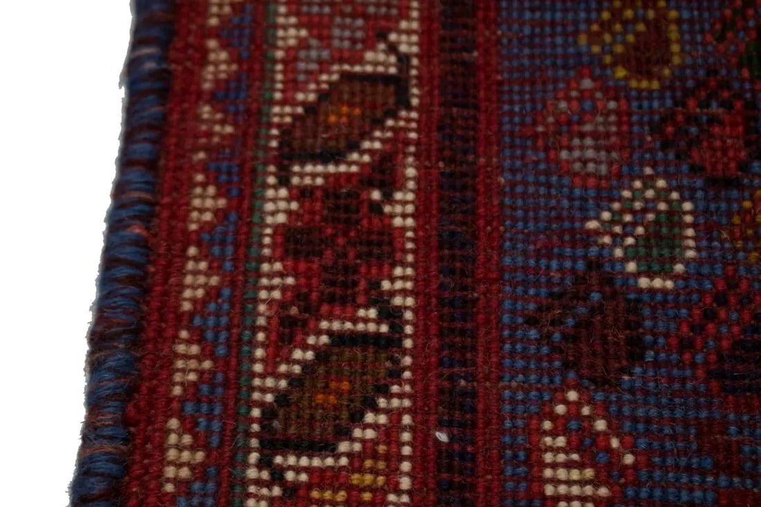 Red Tribal 3X5 Shiraz Persian Rug - 13