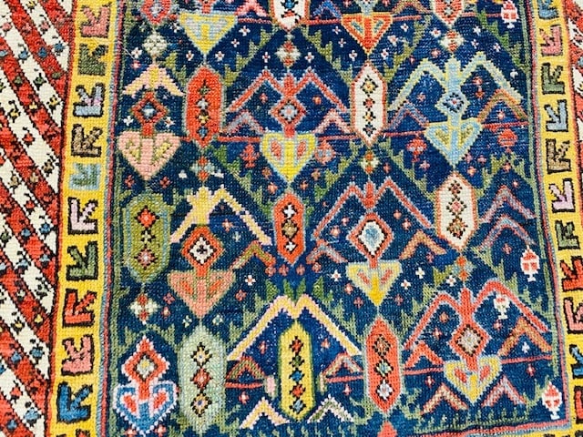 19th Century Gendje Caucasian Rug-3308 - 3