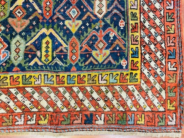 19th Century Gendje Caucasian Rug-3308 - 4