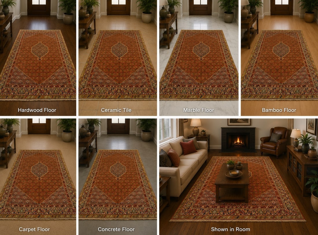 PERSIAN BIJAR 6'8" x 9'10" - 4
