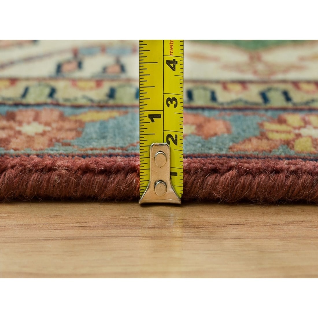 Red Heriz Re-Creation Organic Wool Hand Knotted Oversize Oriental Rug - 10