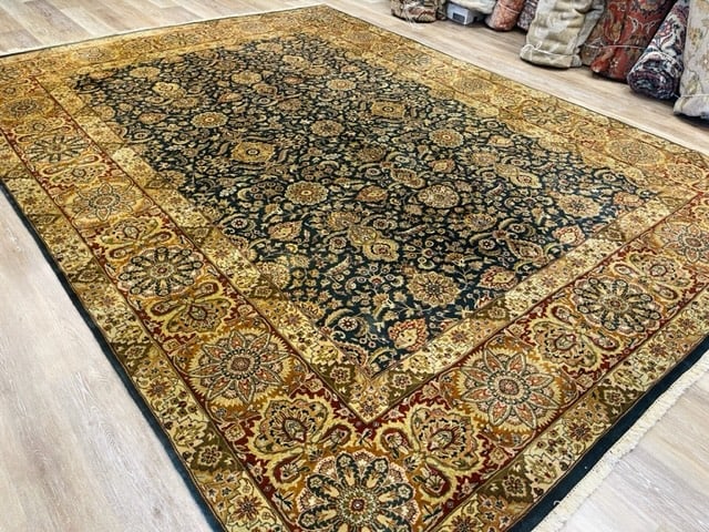Fine Indo Persian Tabriz rug-4403 - 6