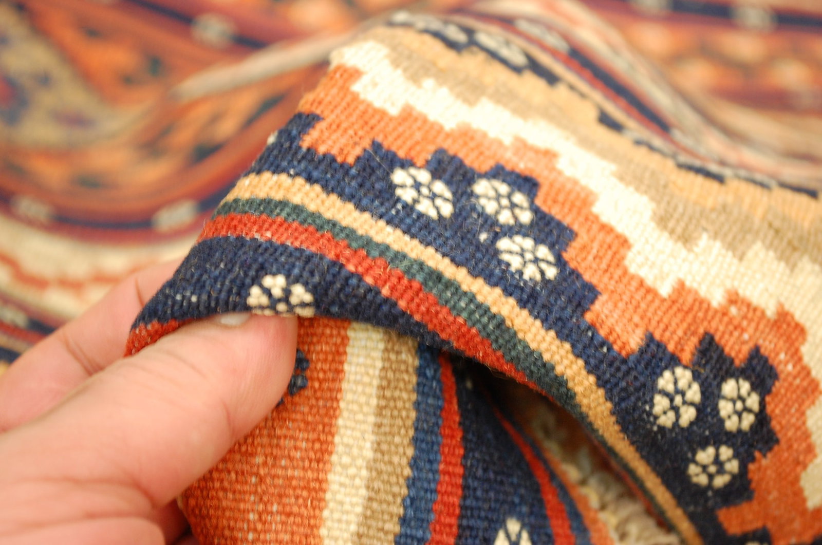 CAUCASIAN KILIM RUG 3'2" x 4'10" - 10