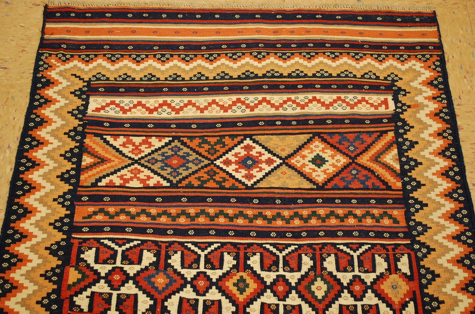 CAUCASIAN KILIM RUG 3'2" x 4'10" - 12