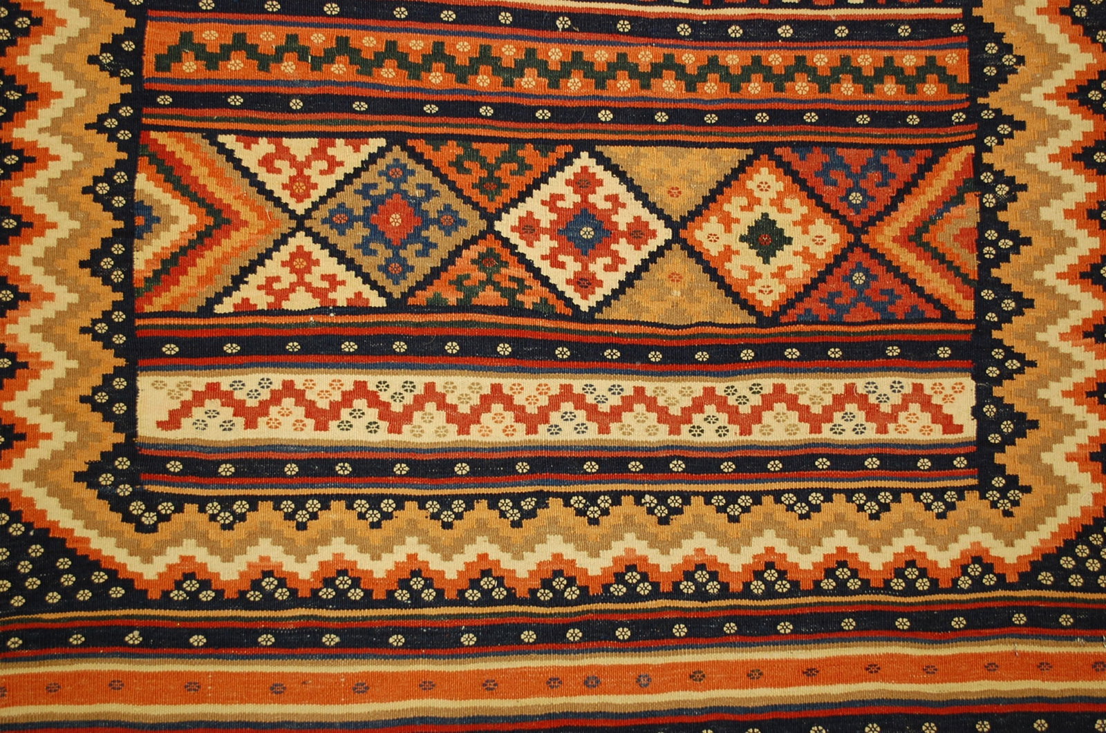 CAUCASIAN KILIM RUG 3'2" x 4'10" - 7