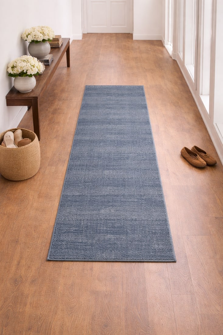 Blue Grass Design 2X7 Modern Oriental Runner Rug - 3
