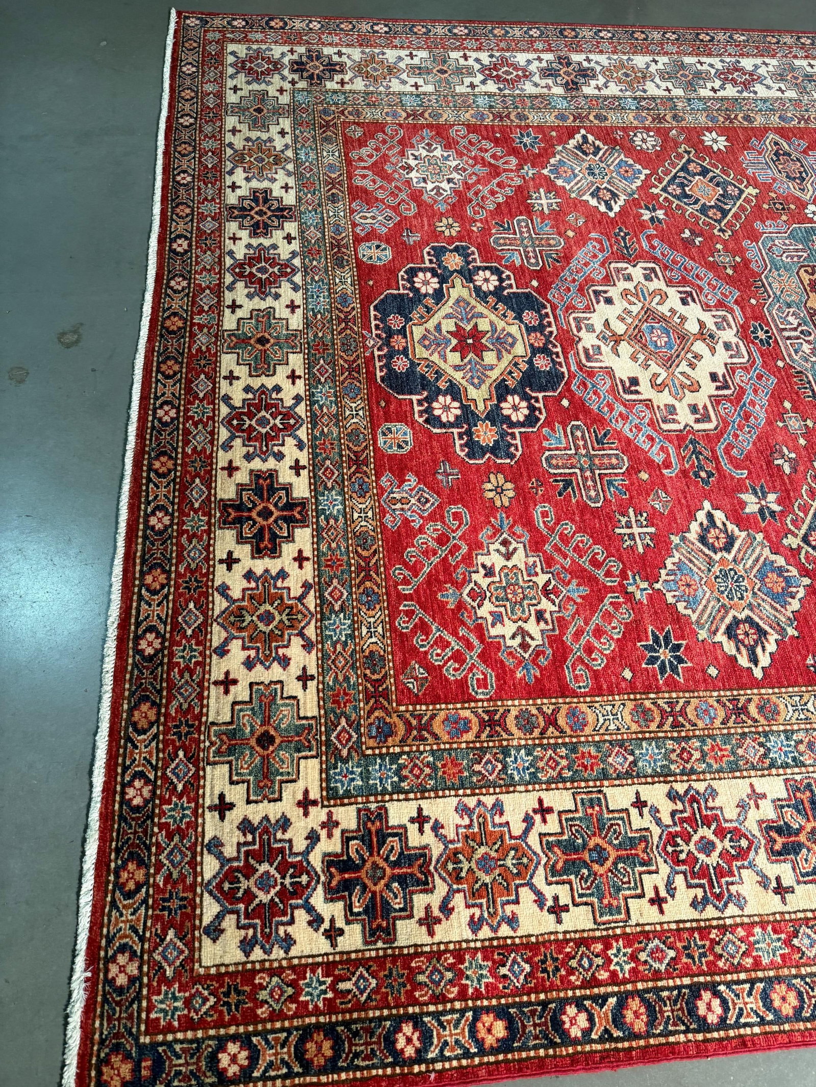 Magnificent Super Kazak Rug 8x9.9 - 7