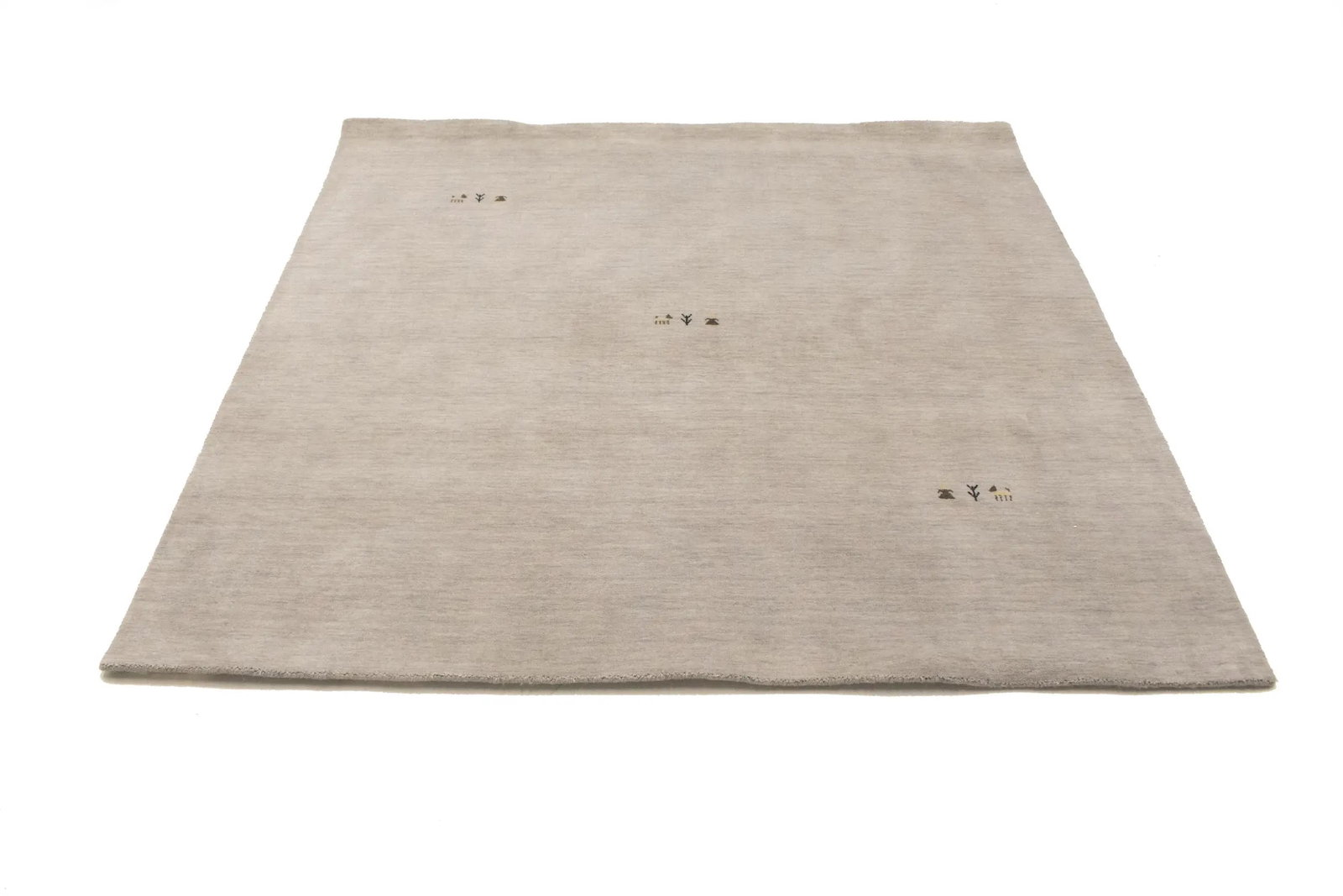 Greige Tribal 6X6 Gabbeh Modern Square Rug - 4