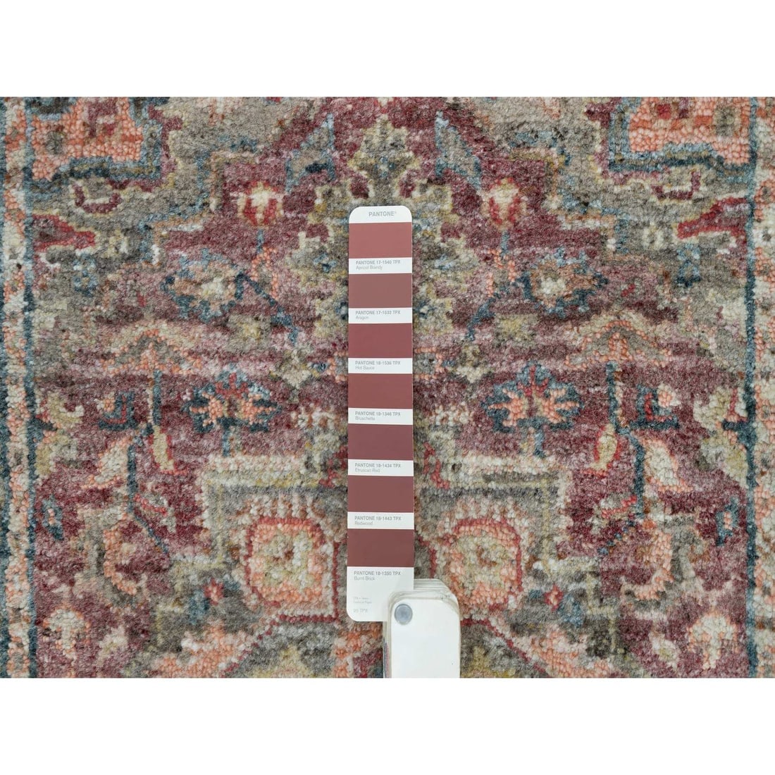 Red Soft Wool Heriz Revival Hand Knotted XL Runner Oriental Rug - 4