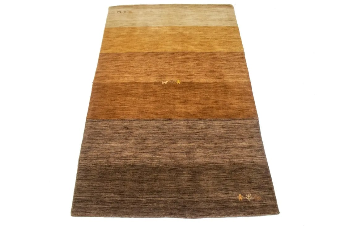 Multicolored Stripes 5X8 Oriental Modern Rug - 3