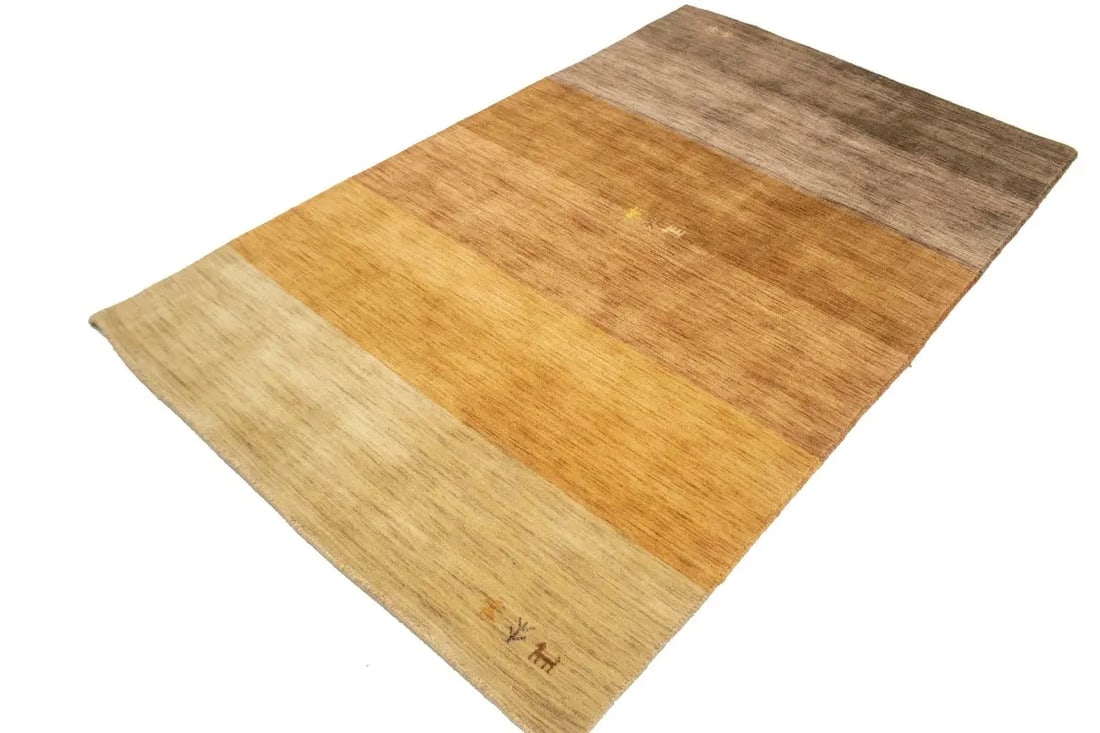 Multicolored Stripes 5X8 Oriental Modern Rug - 6