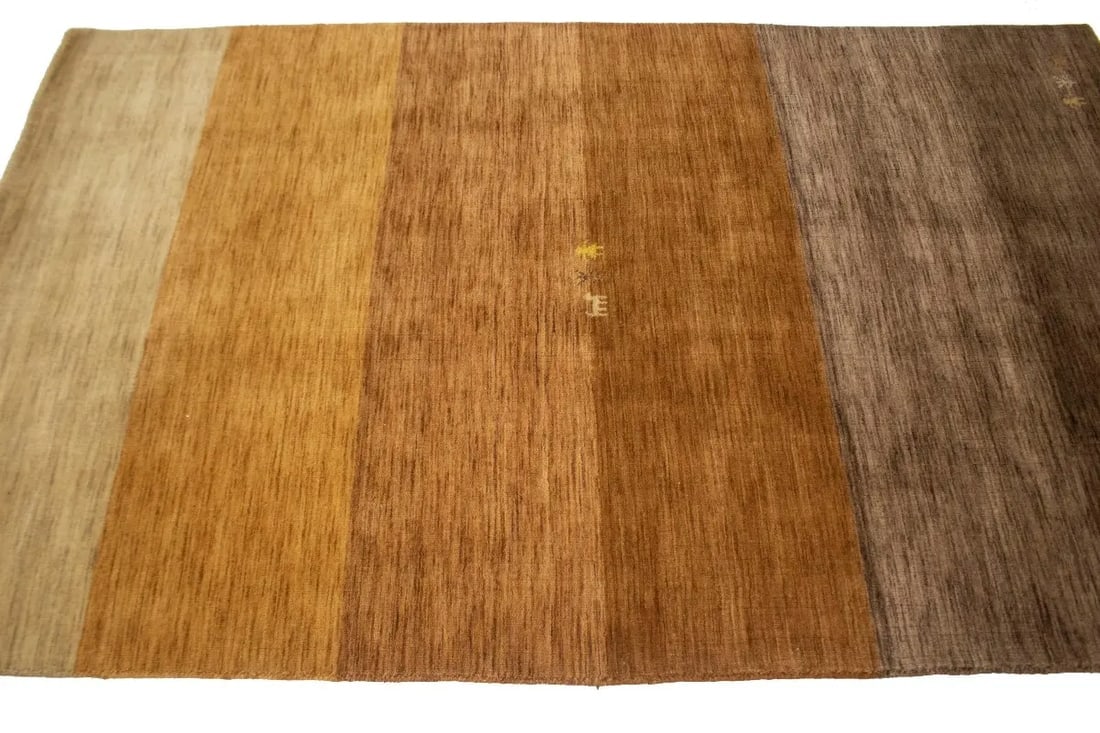 Multicolored Stripes 5X8 Oriental Modern Rug - 7