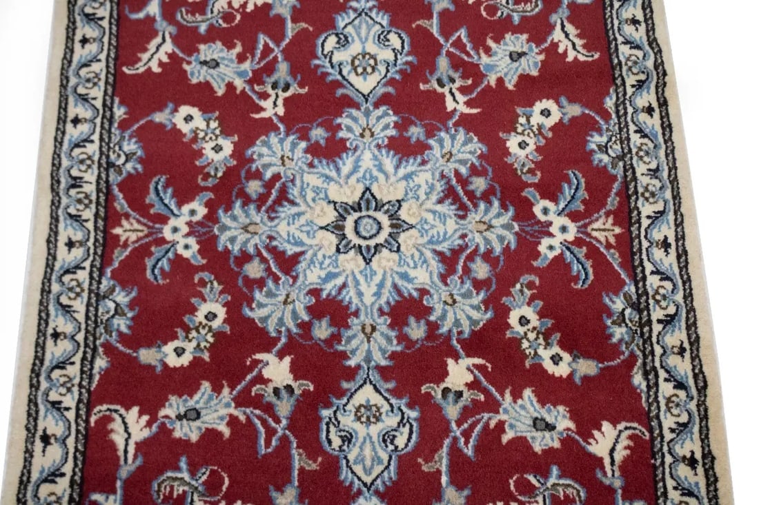 Red Traditional 3X5 Nain Persian Rug - 5