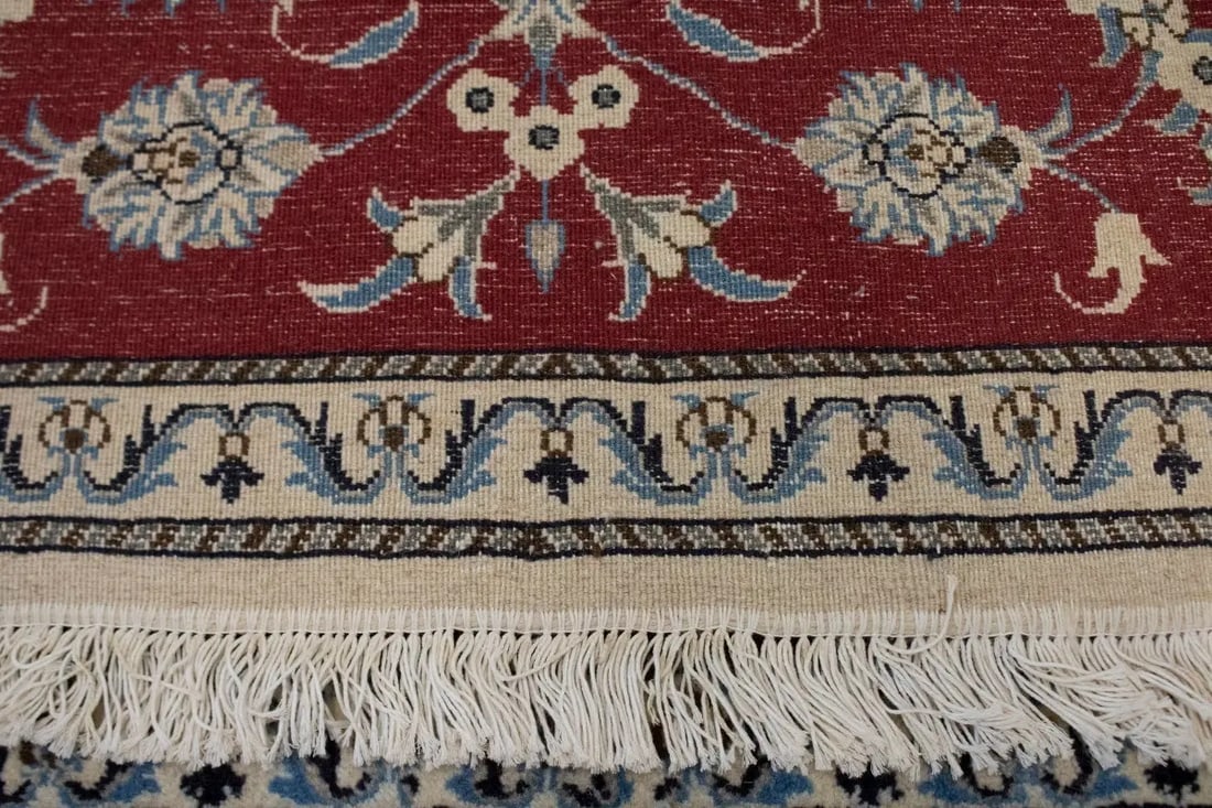 Red Traditional 3X5 Nain Persian Rug - 6