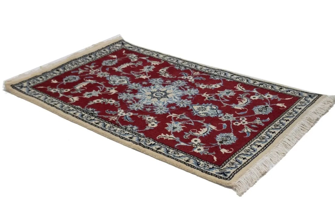 Red Traditional 3X5 Nain Persian Rug - 7