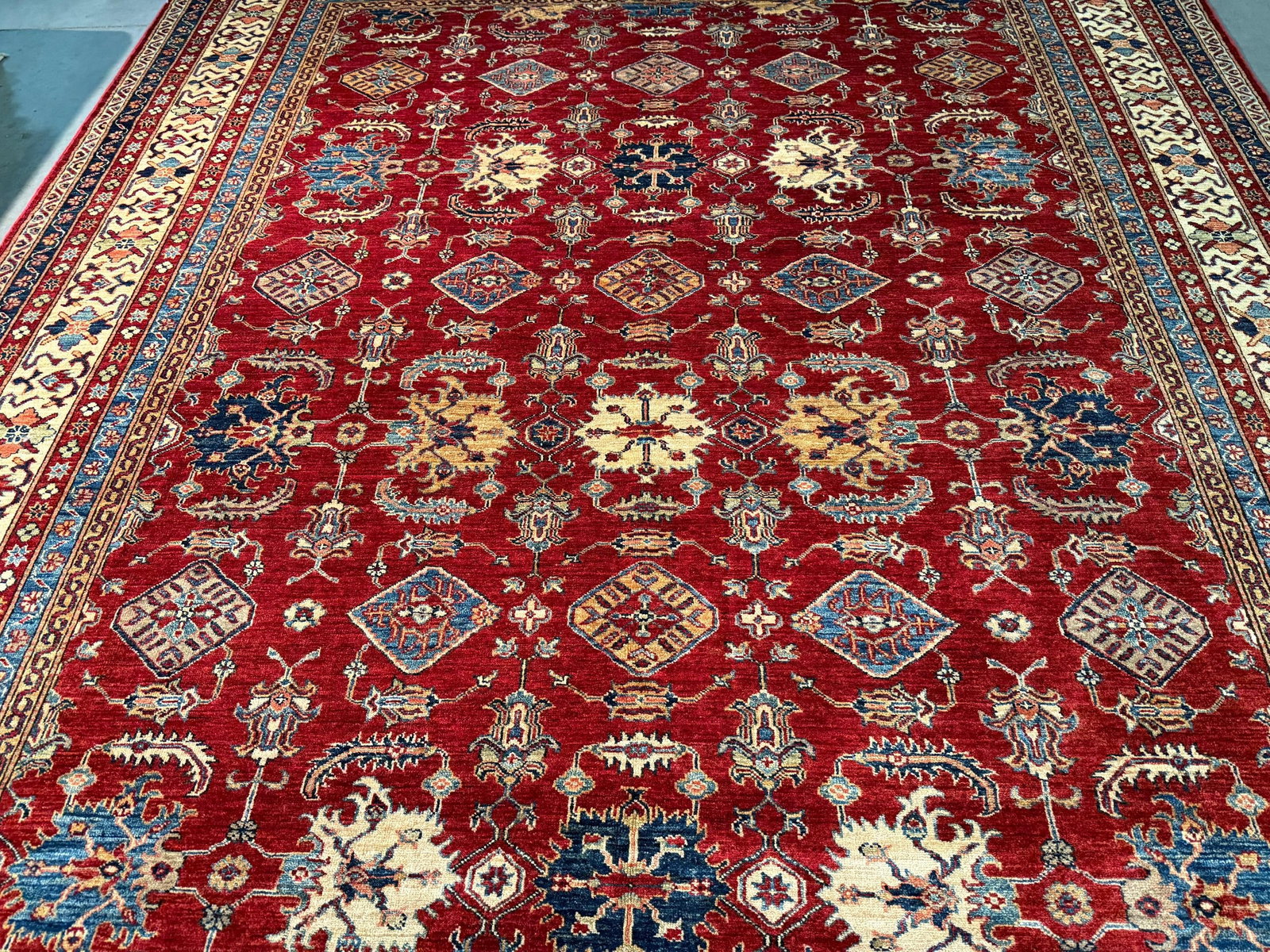 Magnificent Super Kazak Rug 9.1x12.6 - 4