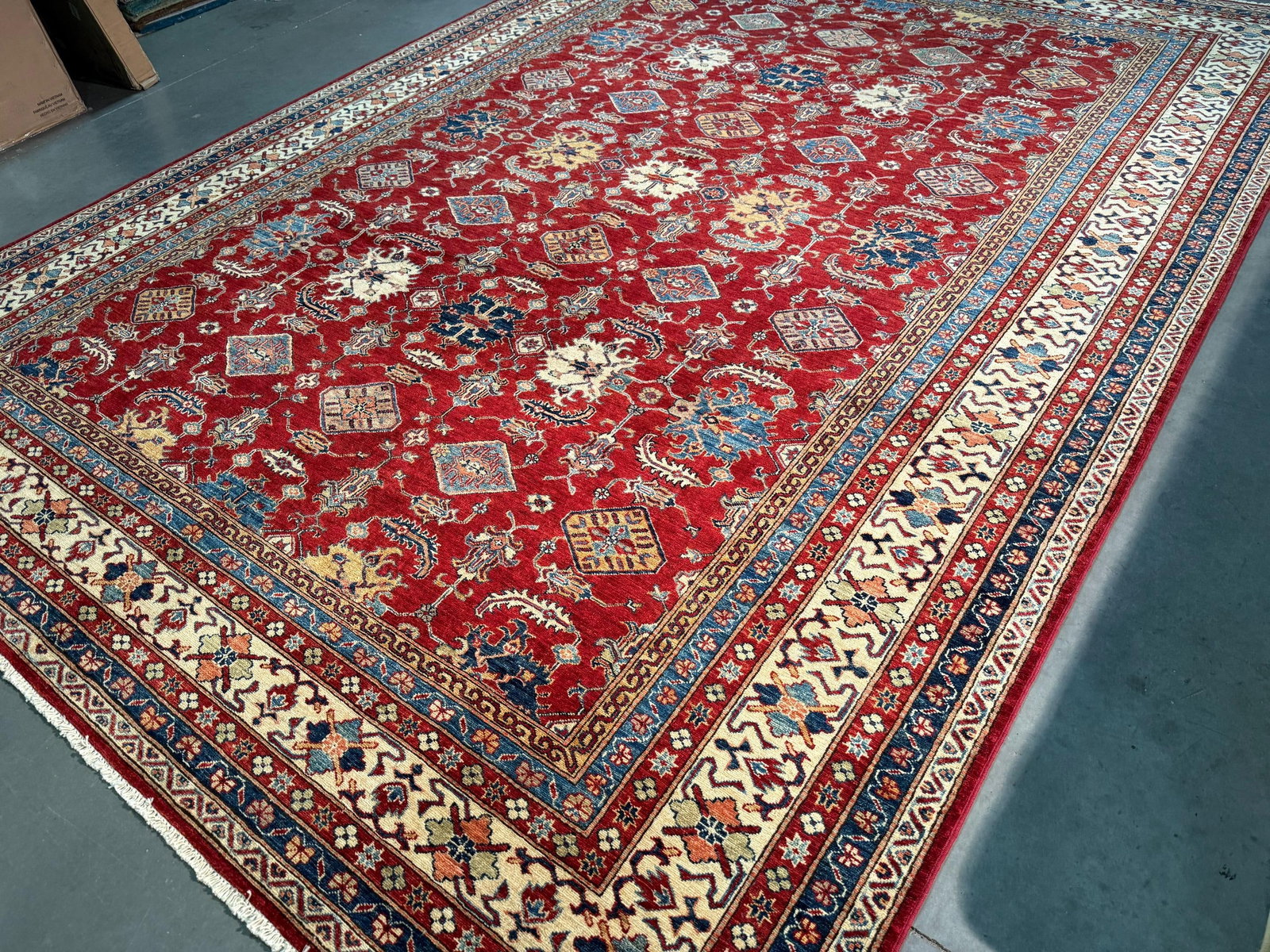 Magnificent Super Kazak Rug 9.1x12.6 - 6