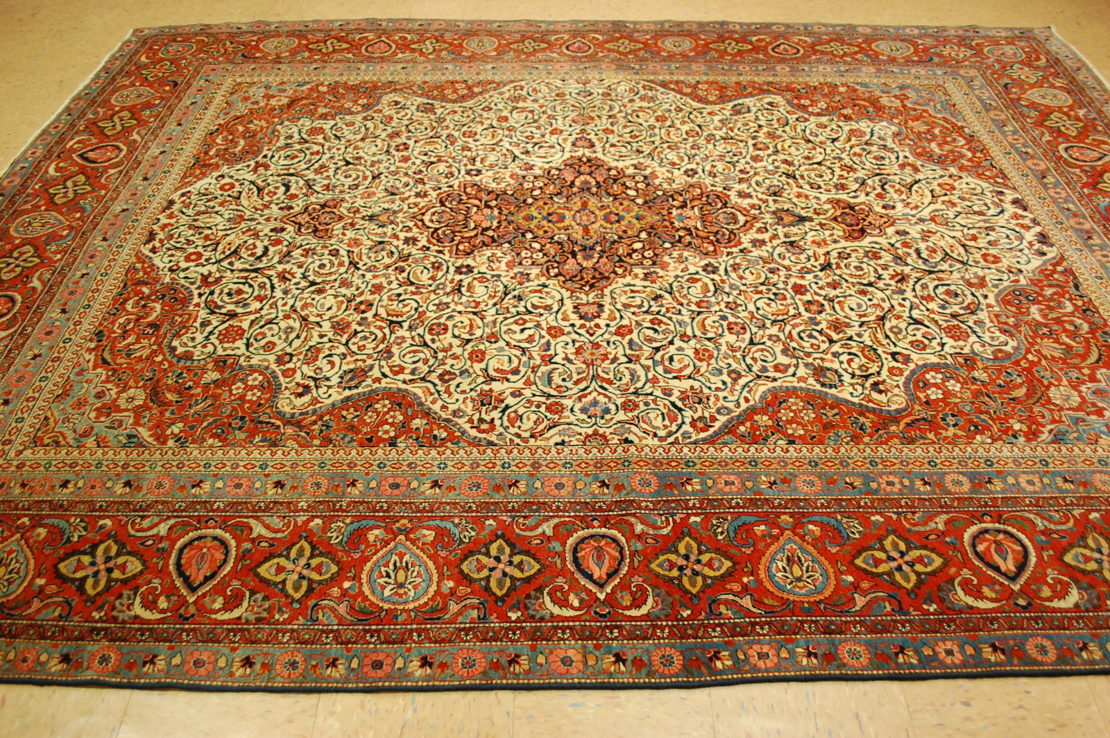 KASHAN ORIENTAL RUG 8'4"x11'3" - 9