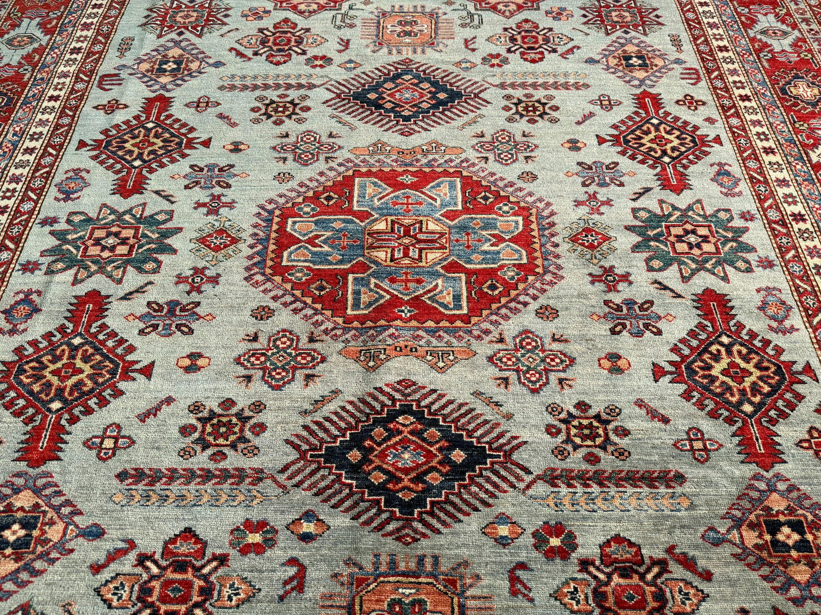 Magnificent Super Kazak Rug 8.1x10.4 - 8