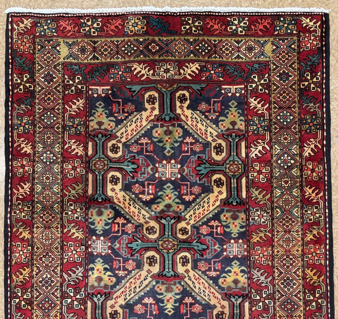 Hand Knotted Persian Azarbaijan Tribal Wool Oriental Area Rug 5'4" x 10'7" - 4