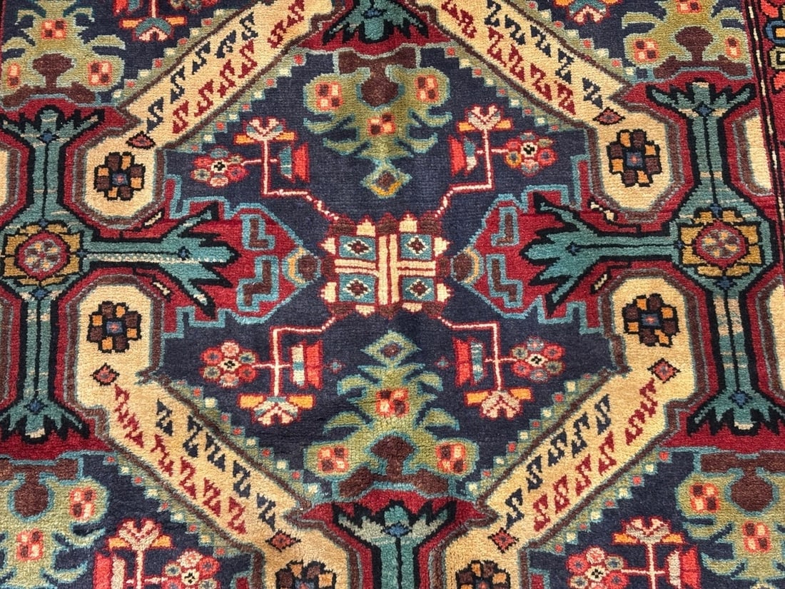 Hand Knotted Persian Azarbaijan Tribal Wool Oriental Area Rug 5'4" x 10'7" - 5