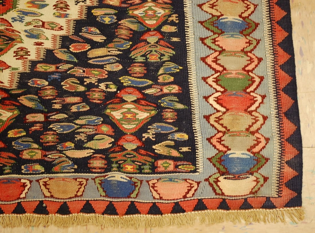 Persian SENNAH KILIM 3'8" x 4'10" - 2