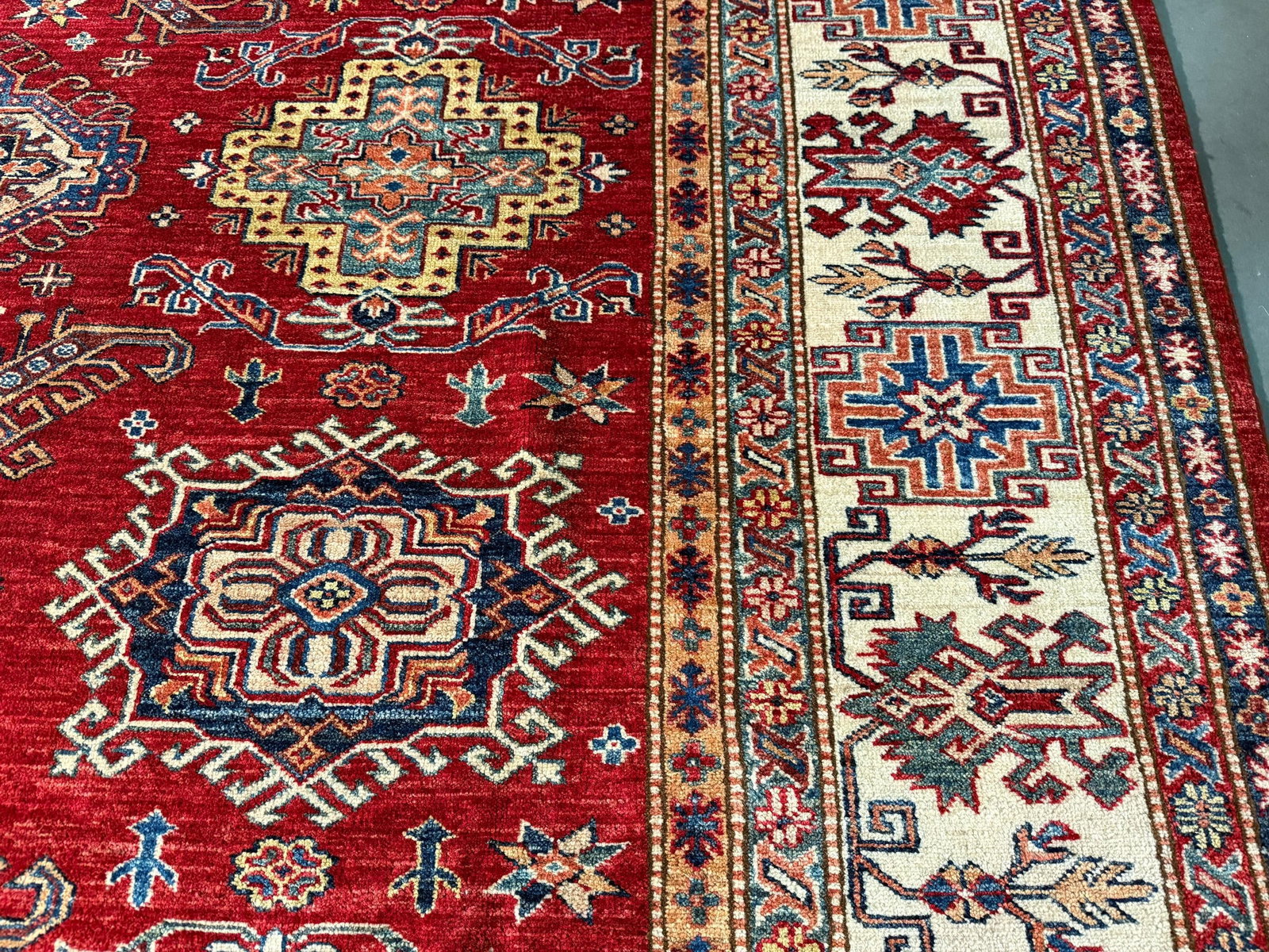 Magnificent Super Kazak Rug 7.9x9.9 - 3