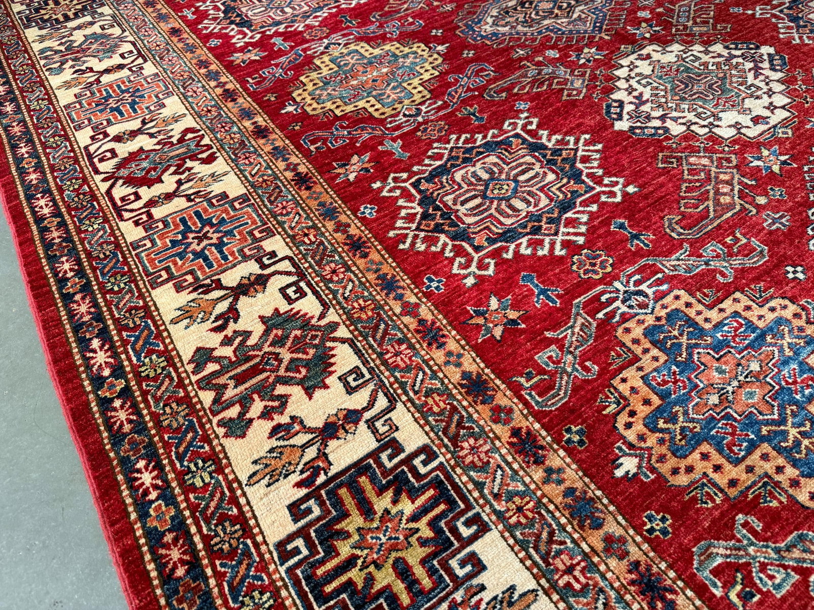 Magnificent Super Kazak Rug 7.9x9.9 - 4