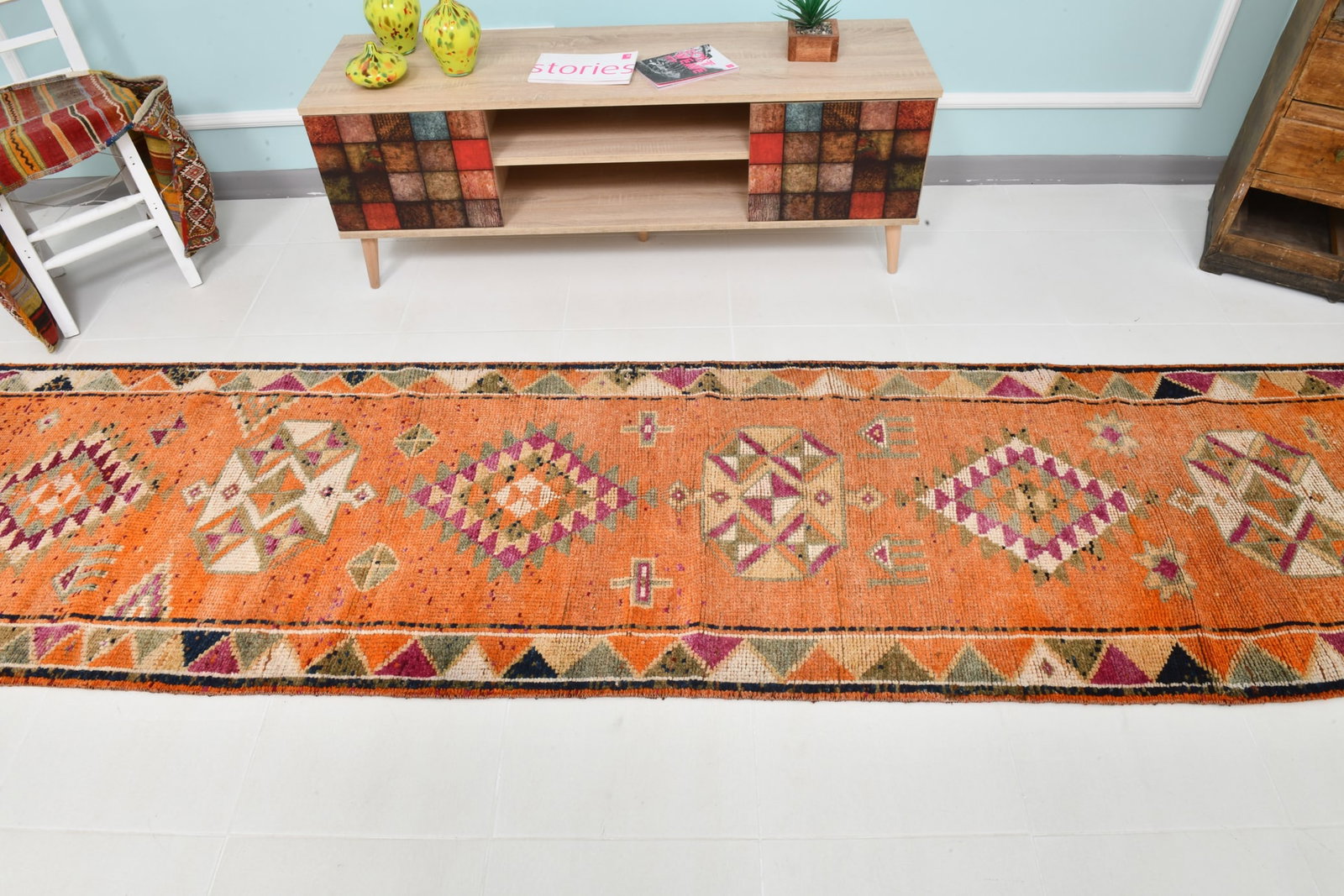 2'9'' x 12'11'' Turkish Handmade Kilim Rug - 22308 - 3