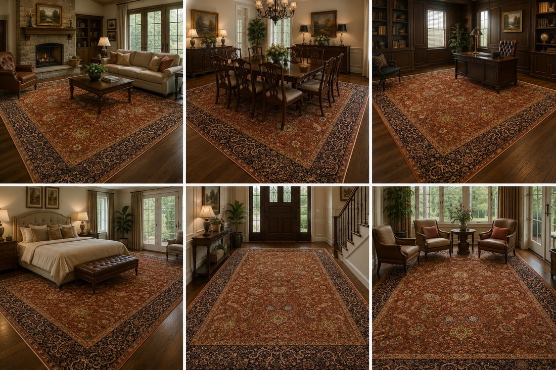 Persian ARDEBIL RUG 10x13.9 - 2