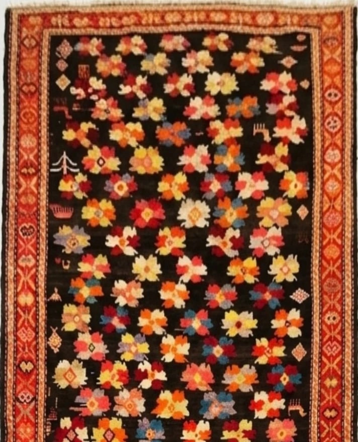 Hand Knotted Karabagh Tribal Wool Runner Caucasian Oriental Area Rug 5' x 11'6" - 4