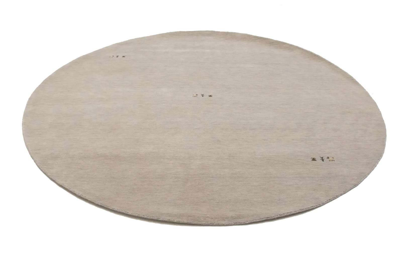 Greige Tribal 6X6 Gabbeh Modern Round Rug - 4