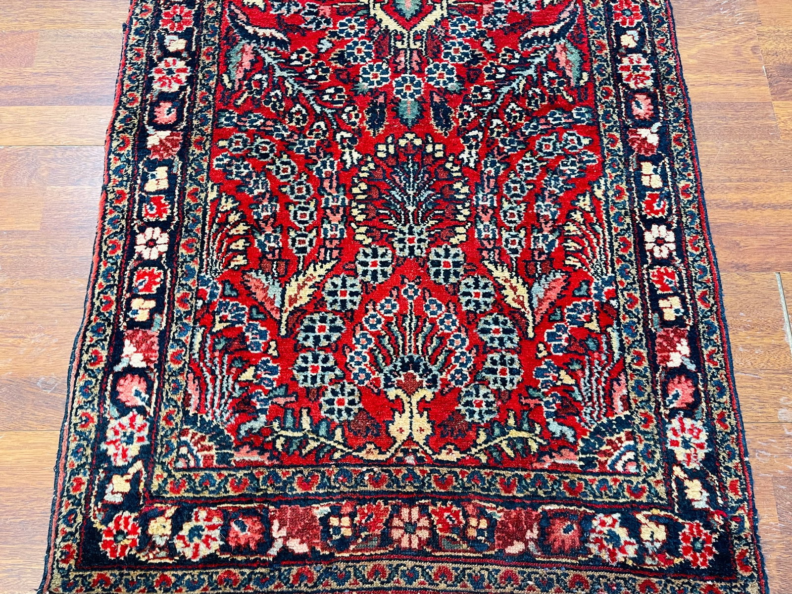 Antique Persian Hamadan Runner-4974 - 3