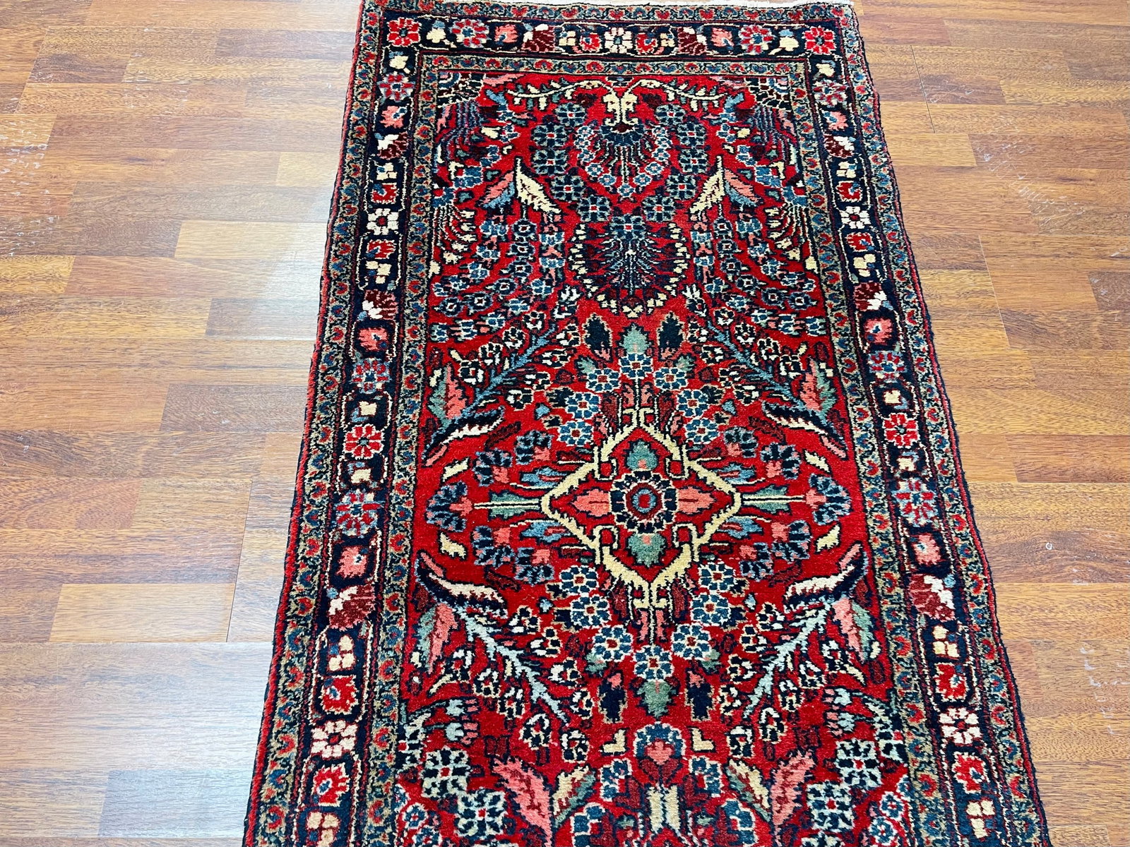 Antique Persian Hamadan Runner-4974 - 6