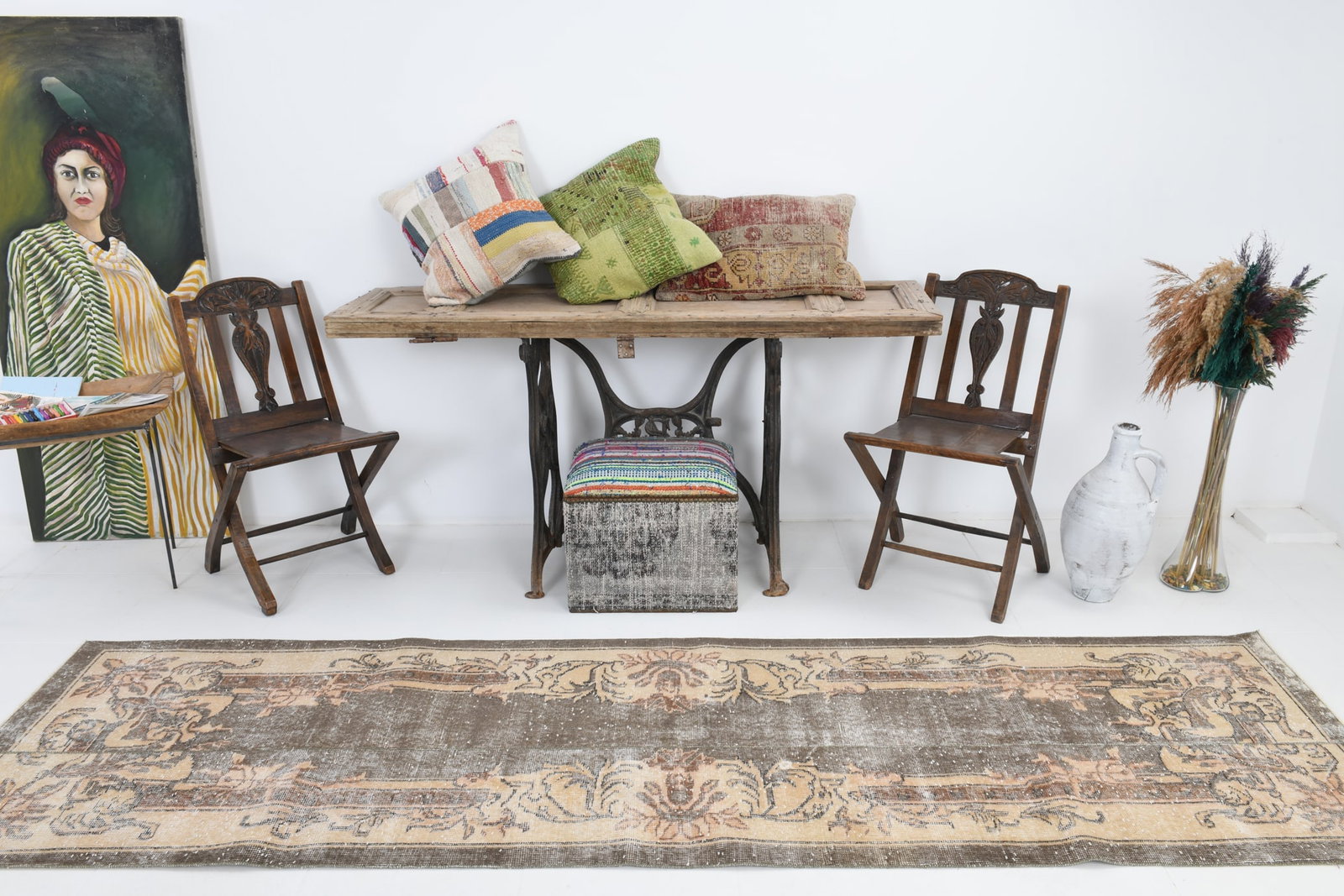 2'9'' x 10'0'' Turkish Vintage Runner Rug - 7012 - 5