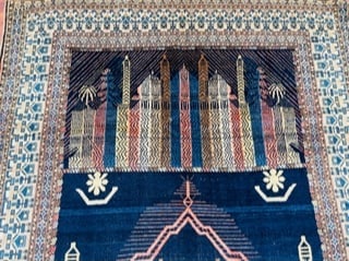 Unusual Antique Persian Seneh rug-4814 - 3