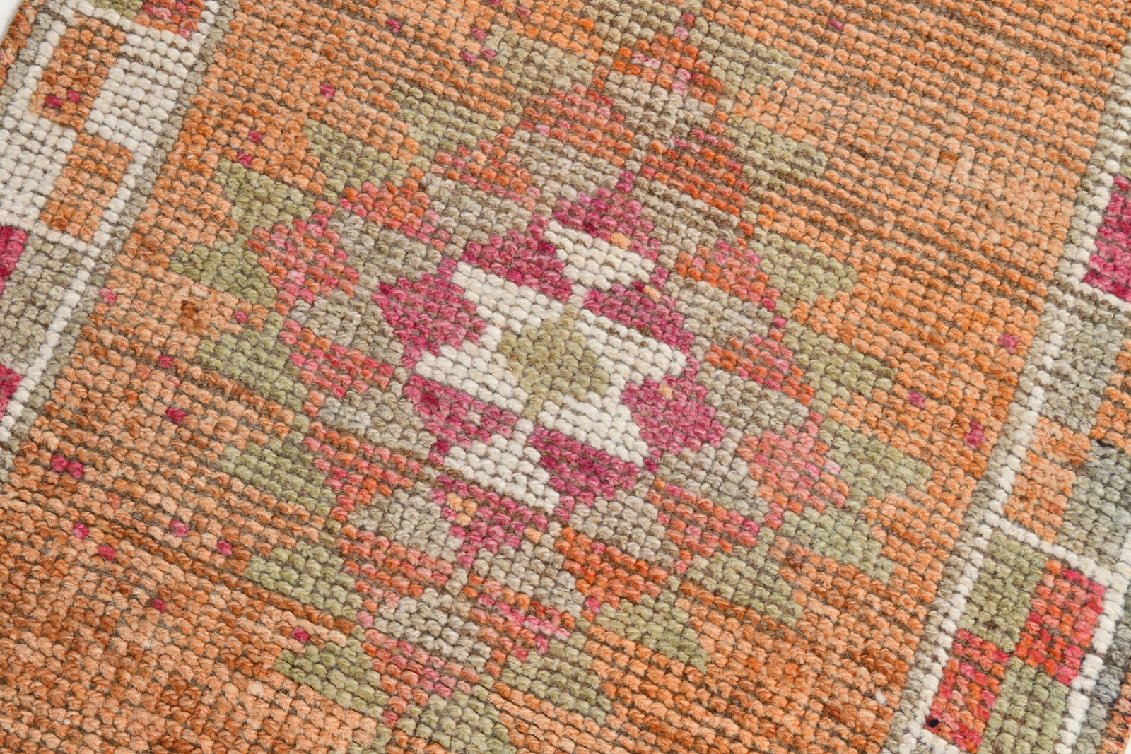 2'6'' x 11'1'' Vintage Wool Runner Rug - 22307 - 6