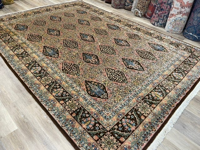Vintage Persian Tabriz Design Rug-5386 - 4