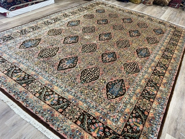 Vintage Persian Tabriz Design Rug-5386 - 5
