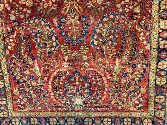 Antique Persian Sarouk rug-4697 - 3